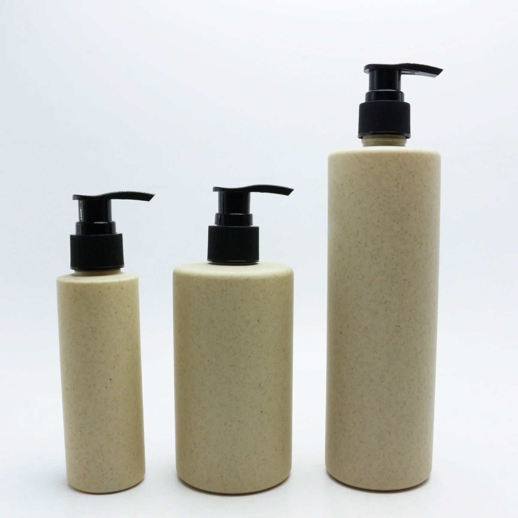 100ml 200ml 300ml Biodegradable Wheat Straw Shampoo Bottle and Conditioner Eco Friendly Plastic Shower Pump Bottle Dispenser - 图片 2