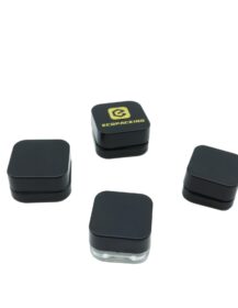 5ml 7ml 9ml Black Child Resistant Glass Jar Glass Jar with Child Proof Lid Concentrate Jar Packaging