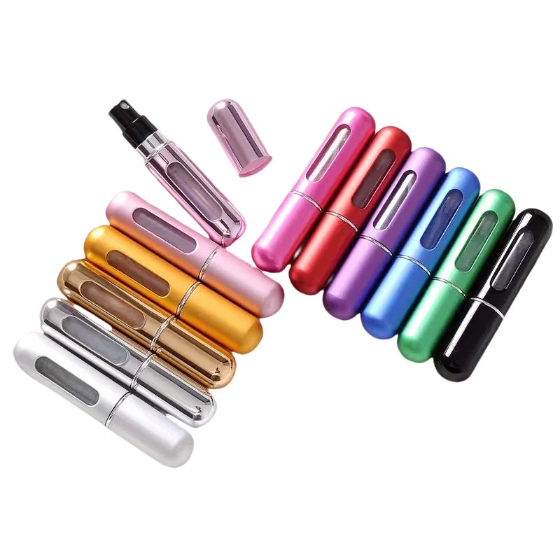 Travel Perfume Spray Bottle OEM/ODM Portable Perfume Atomizer Premium Reusable 5ml Empty Mini Refillable Spray Bottle