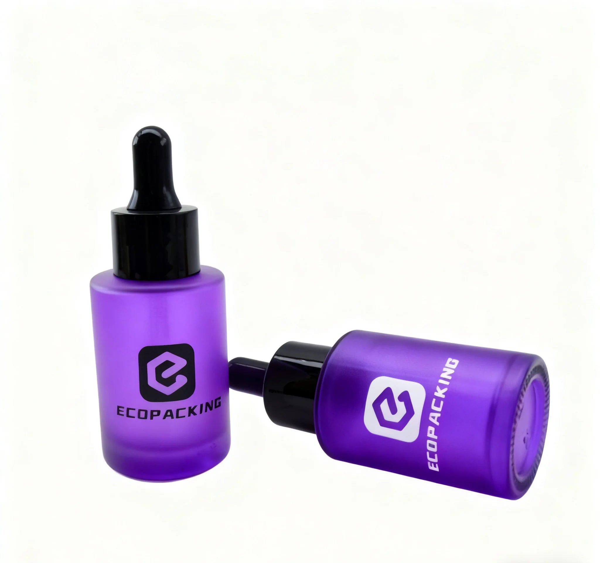 1oz 30ml Customized Frosted Glass Serum Dropper Bottle for Essential Oil - 图片 3