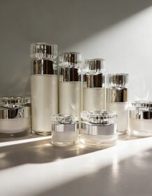 Luxury Acrylic Airless Pump Bottle 15ml 30ml 50ml 100ml 120ml Empty Eye Cream Jar 15g 30g 50g with Lid