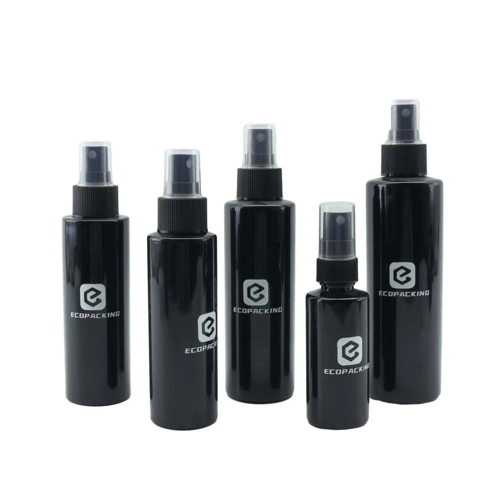 Empty Black Mist Sprayer Plastic Bottle Face Hair Fine Mist Spray Bottles Cosmetics Packaging - 图片 2
