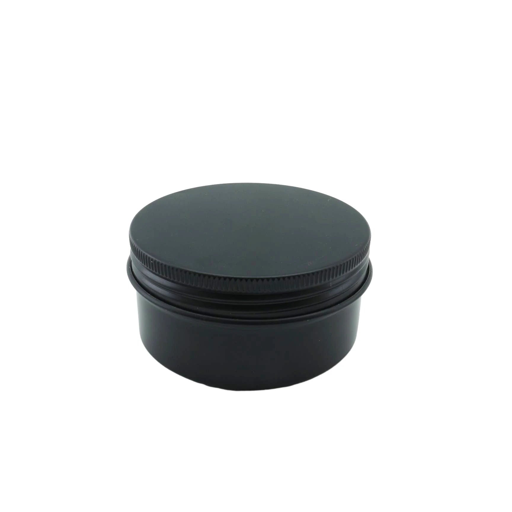 5ml 10ml 15ml 20ml 30ml 50ml 60ml 100ml 150ml 200ml 250ml Cosmetic Cream Hair Wax Beard Balm Matte Black Aluminum Tin Jar B8888 - 图片 3
