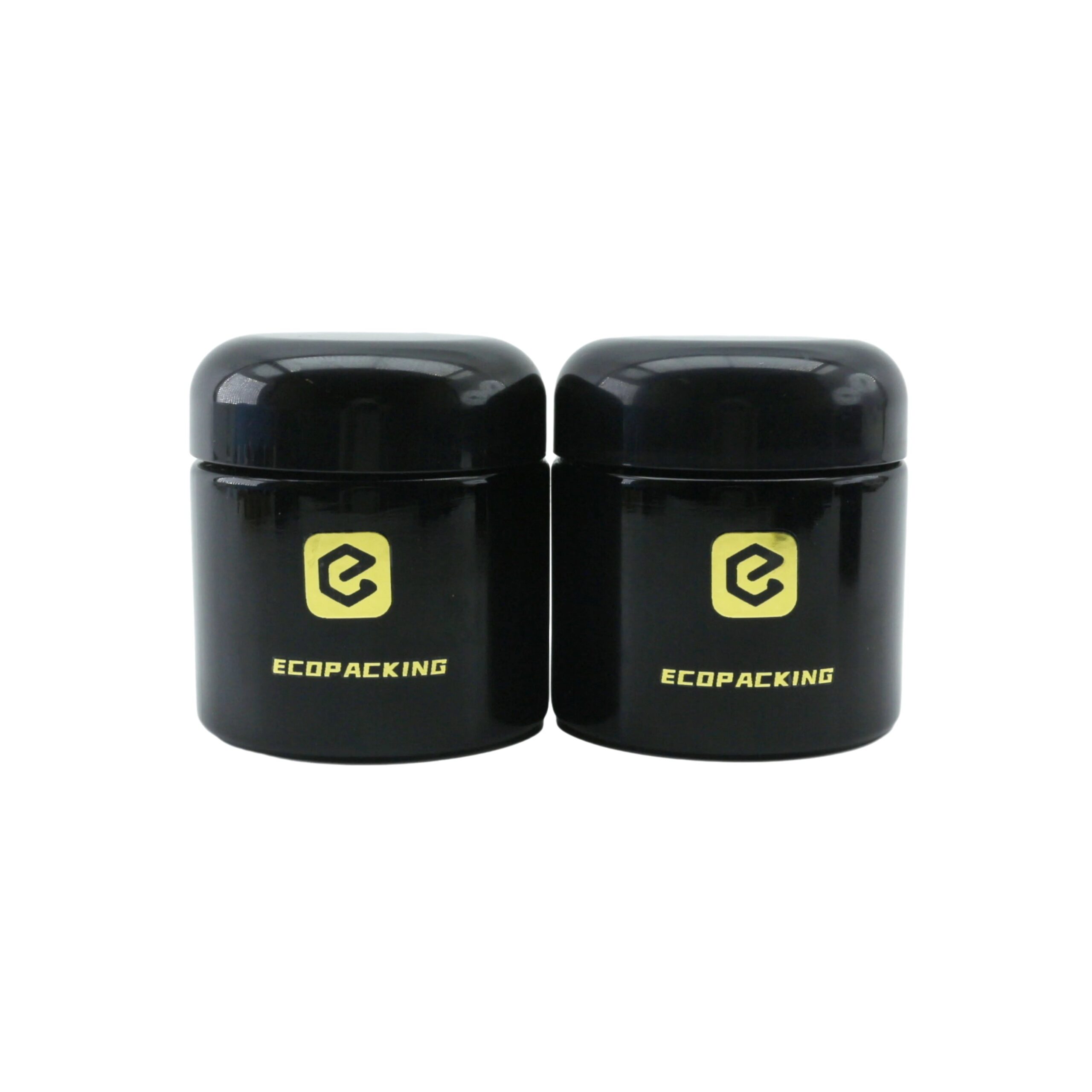 Wholesale Uv Black Jar 100g Dark ultra Violet Glass Jar Cosmetic Container - 图片 2