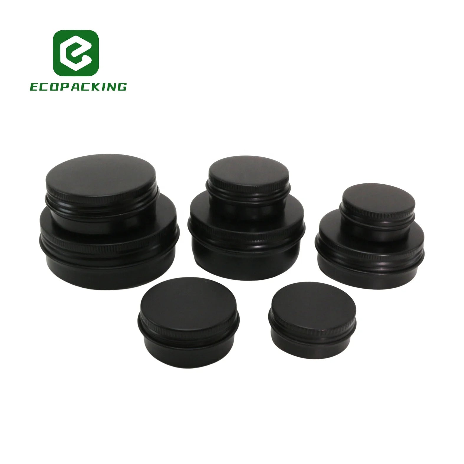 Matte Black Aluminum Candle Tin Jar Tin Can for Face Cream Lip Balm Beard Balm Package 5ml 10ml 15ml 20ml 30ml 50ml 60ml 100ml - 图片 6