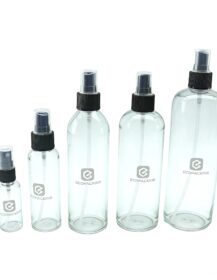 Recyclable 30ml 50ml 100ml 120ml 150ml 200ml 300ml 500ml clear PET Plastic Perfume Body Mist Spray Bottles