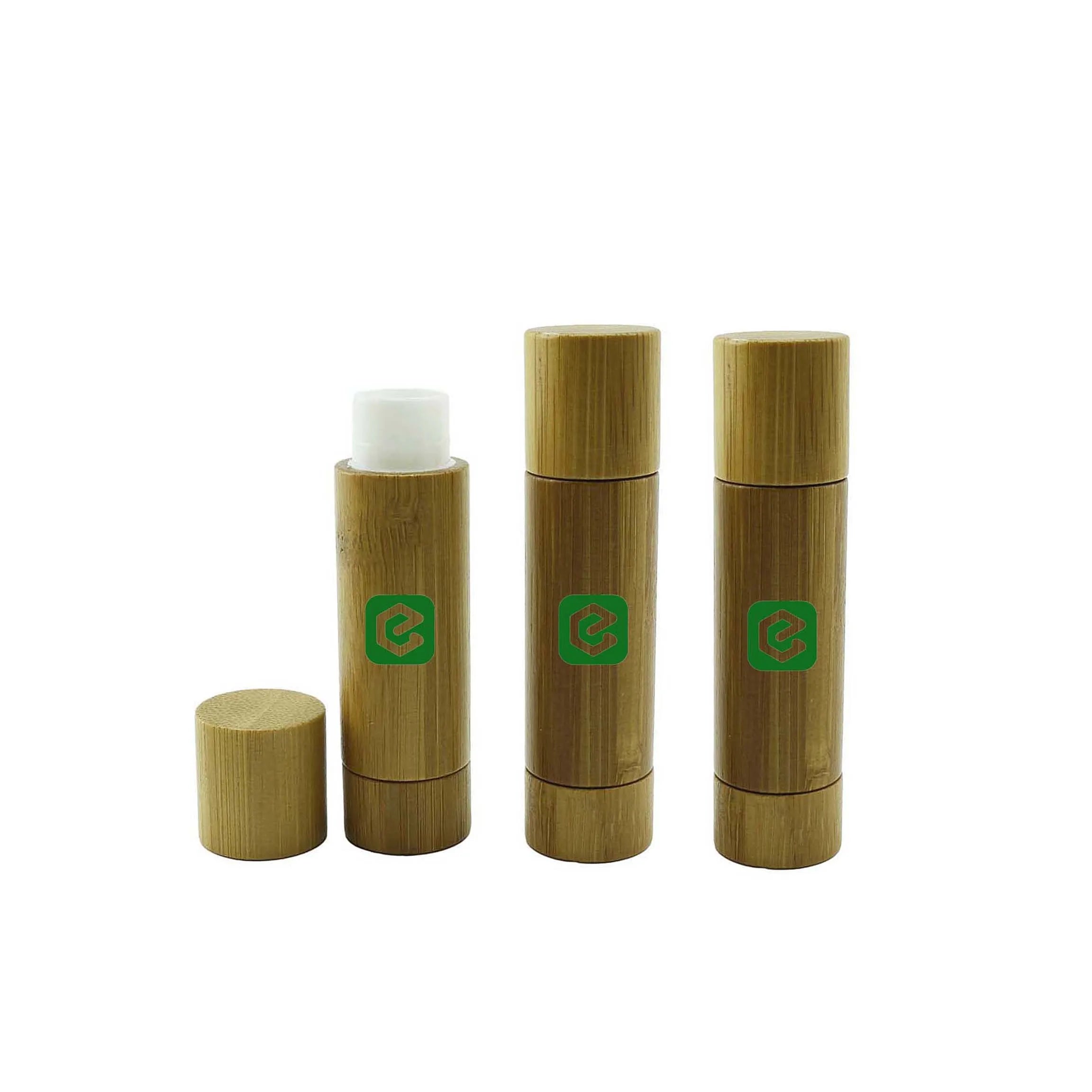 High Quality Wooden 5g Lip Balm Tube Bamboo Lipstick Lip Balm Container - 图片 3