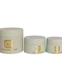 Eco Wheat Straw Packaging 10g 20g 30g 50g 100g 150g 200g 250g Plastic Cream Container Jars