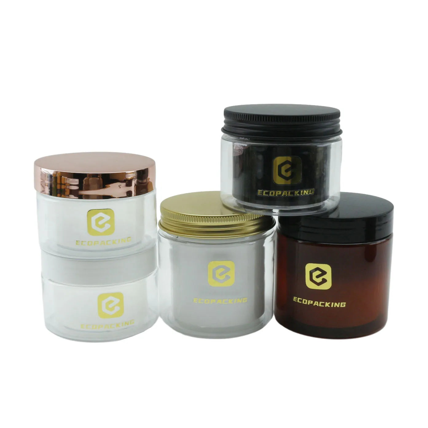 Luxury Cream Jar Plastic 30g 50g 100g 200g Double Wall Cosmetic Face Cream Empty Jars - 图片 5