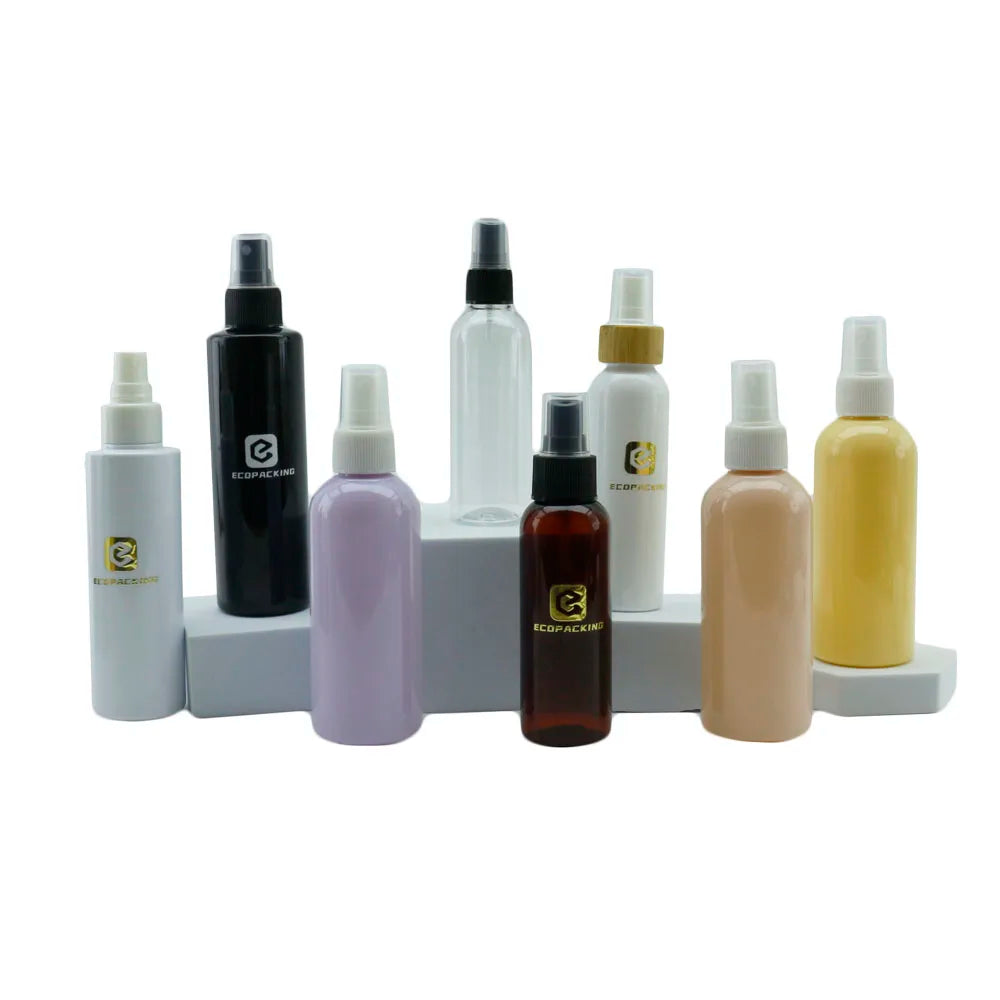 Wholesale 30ml 50ml 60ml 100ml 120ml 150ml 200ml 250ml 300ml 500ml Amber PET Plastic Cosmetic Bottle with Spray Pump Disc Cap - 图片 6