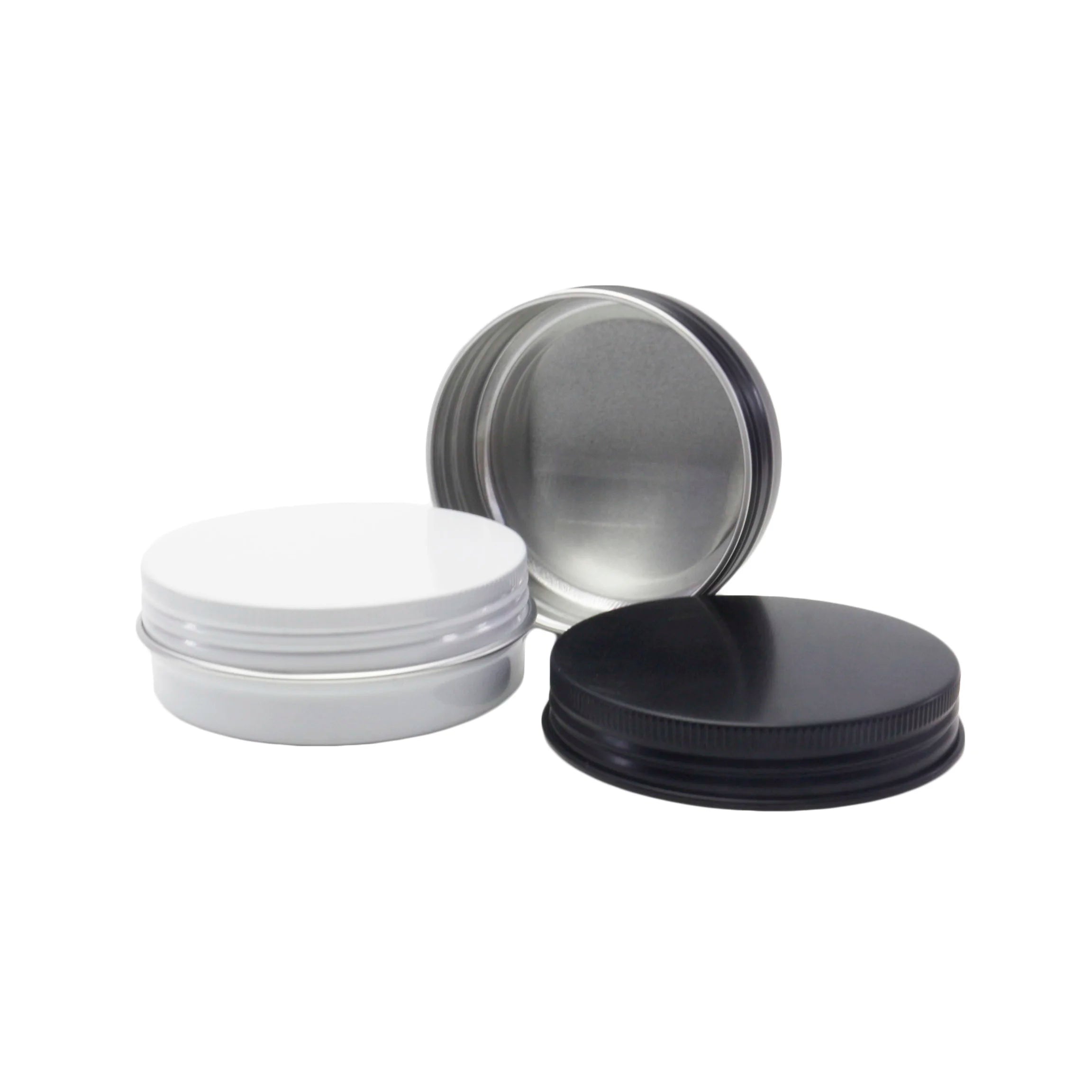 Cosmetic Metal Tin Aluminum Jar White Soap Tin Aluminum Metal 15ML 30ML 50ML 60ML 80ML 100ML - 图片 6