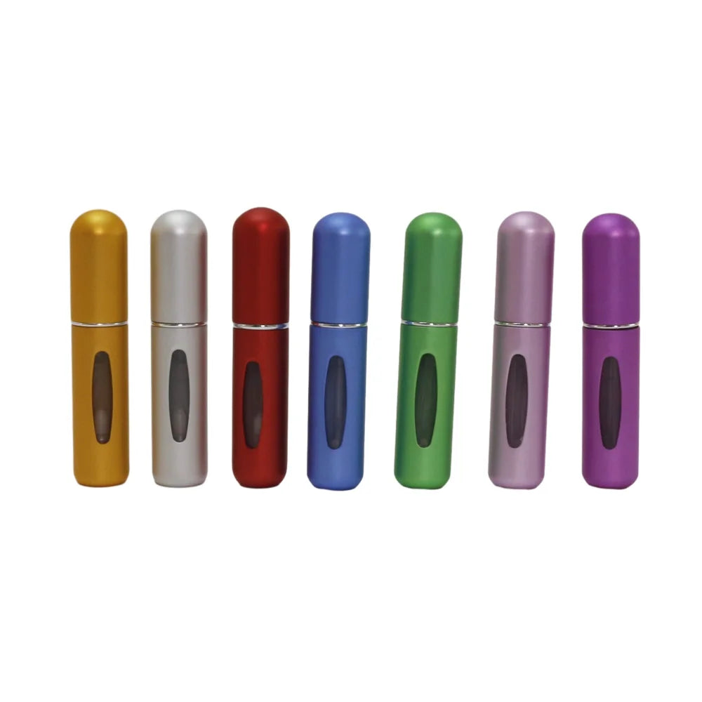 Portable Atomizer Aluminum Spray Perfume Bottle Travel Size 5ml 8ml Refillable Atomizer Perfume Spray Bottle