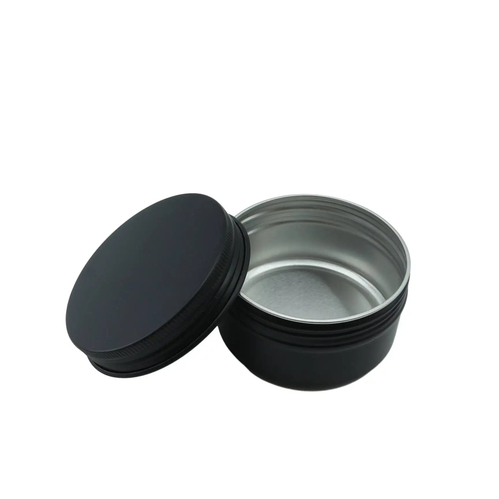 Manufacturer Custom Matte Black Aluminum Jar Tin 5ml 15ml 30ml 50ml 60ml 80ml 100ml 150ml 180ml 200ml 250ml - 图片 2