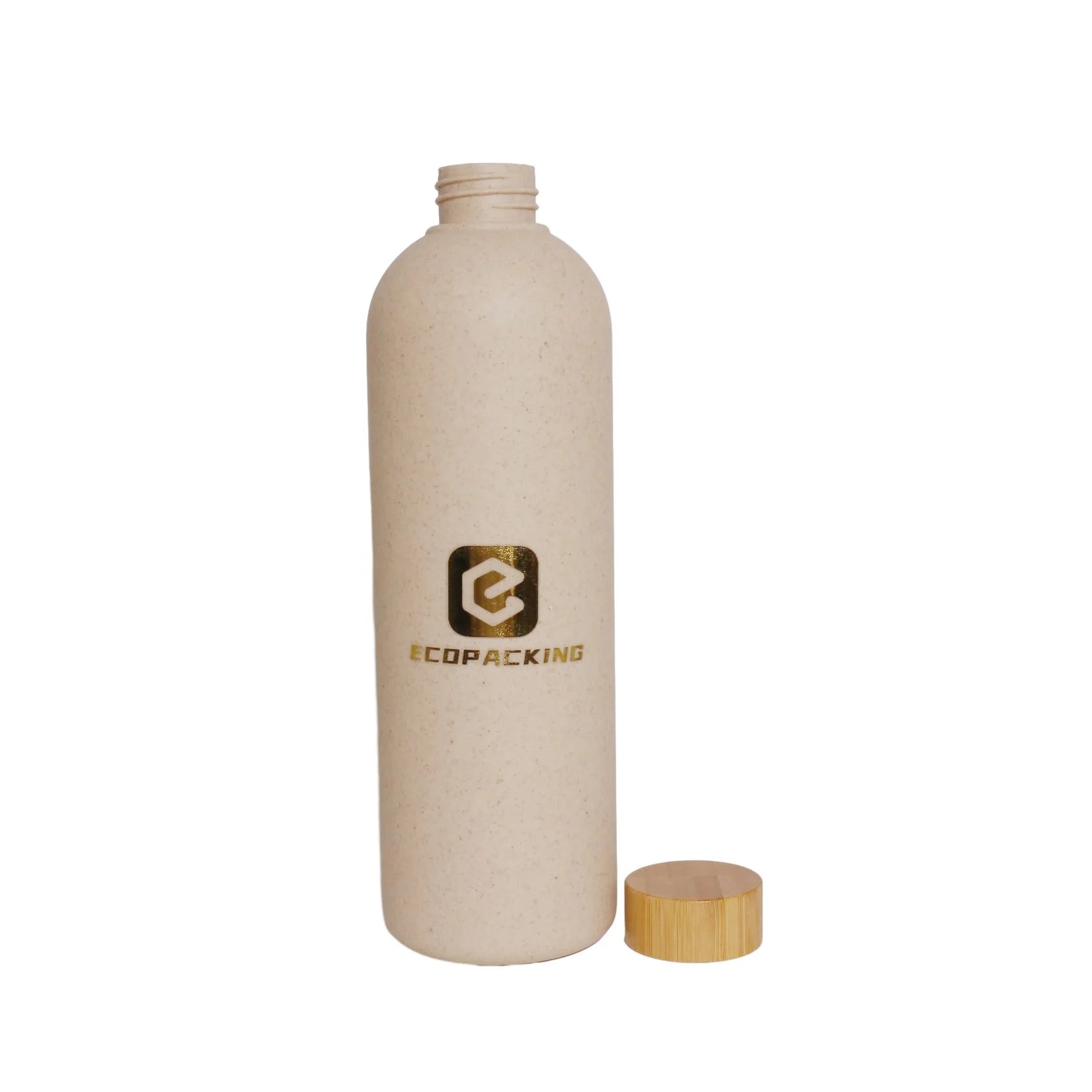 Biodegradable Plastic Bottle 500ml 250ml 300ml Wheat Straw Cosmetic Wheat Straw Spray Bottle Lotion Shampoo Straw Wheat Bottle - 图片 6