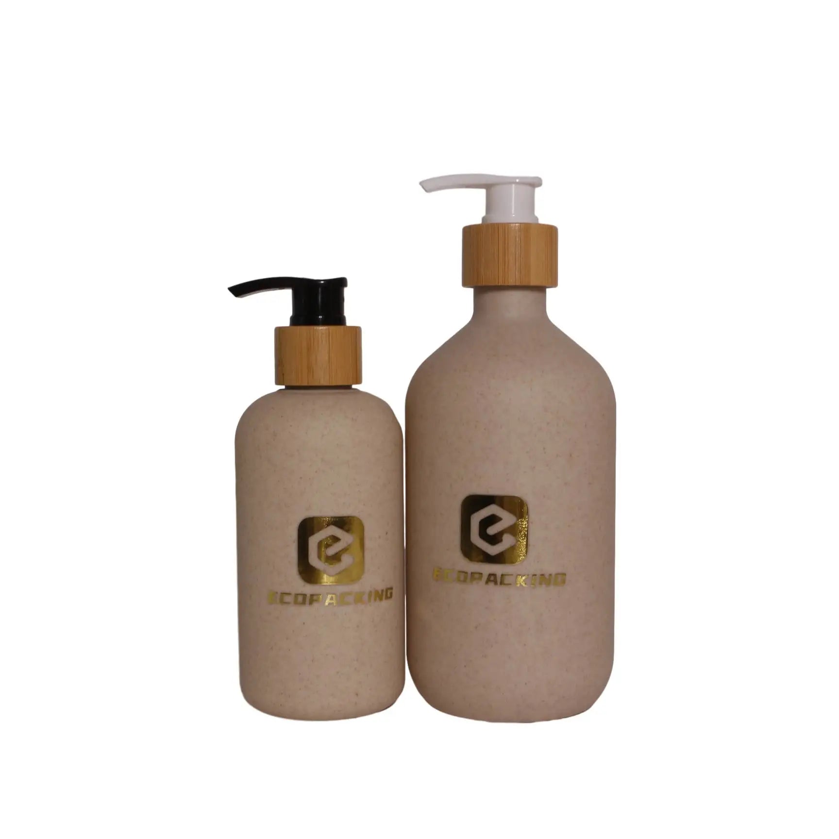 Eco Friendly Shampoo Bottle 30ml 40ml 50ml 60ml 100ml 500ml Biodegradable Wheat Straw Shower Gel Bottle for Body Wash FFF8888 - 图片 6