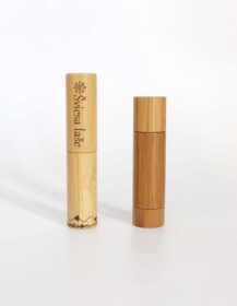 Custom Lip Balm Tubes Packaging Eco 5ml Bamboo Teist up Lipstick Tube