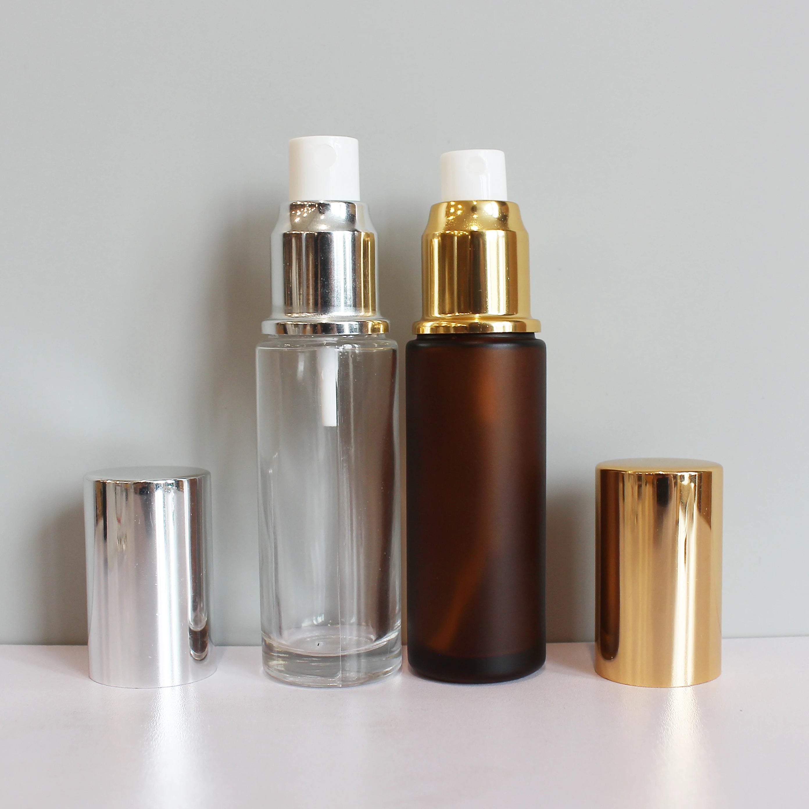 High End 30ml 50ml Black Glass Cosmetic Oil Spray Bottle with Gold Mist Sprayer for Perfume Essential Oil Container - 图片 6