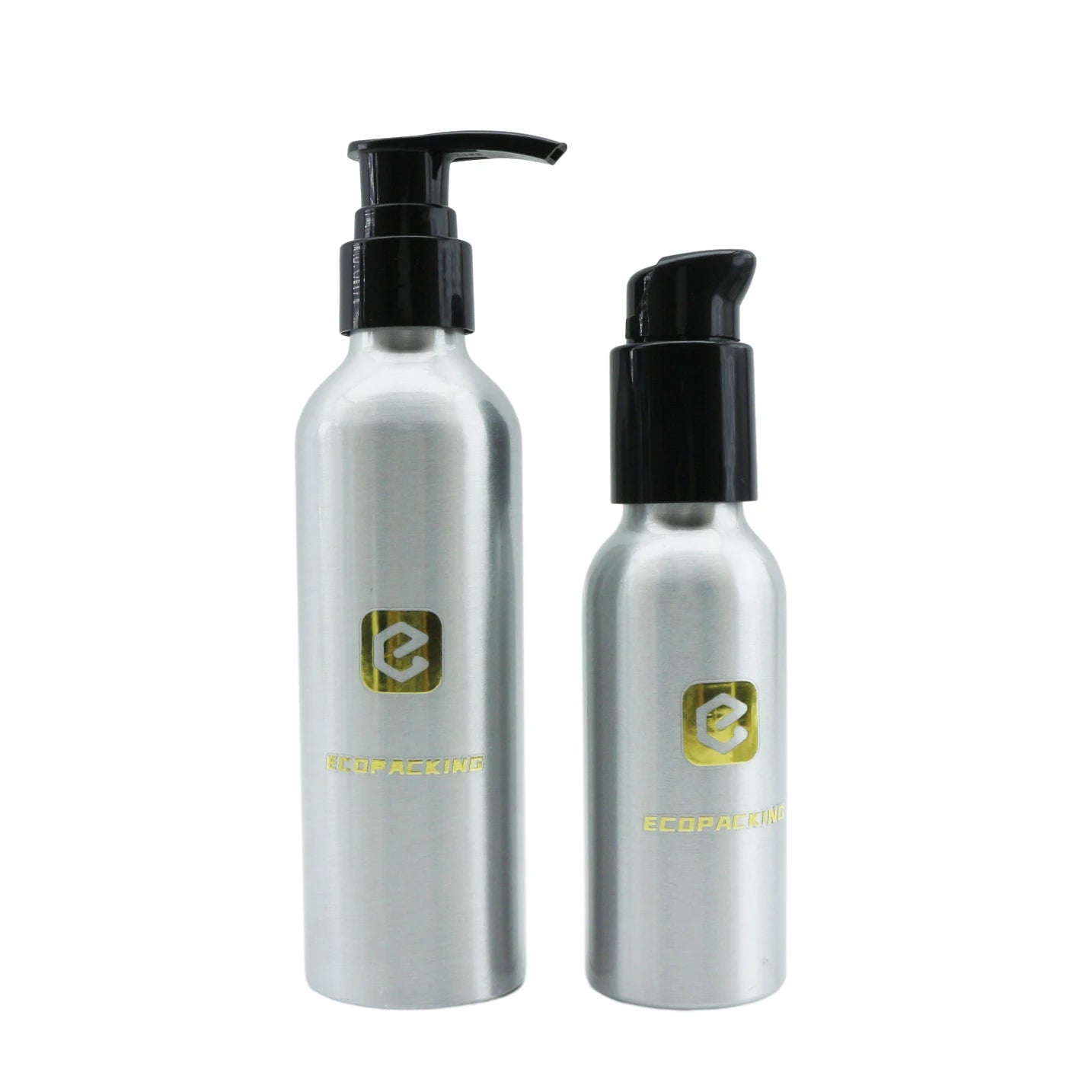 30ml 50ml 100ml 250ml 500ml Cosmetic Skin Care Metal Aluminum Pump Bottle for Lotion Shampoo Essential Oil - 图片 4