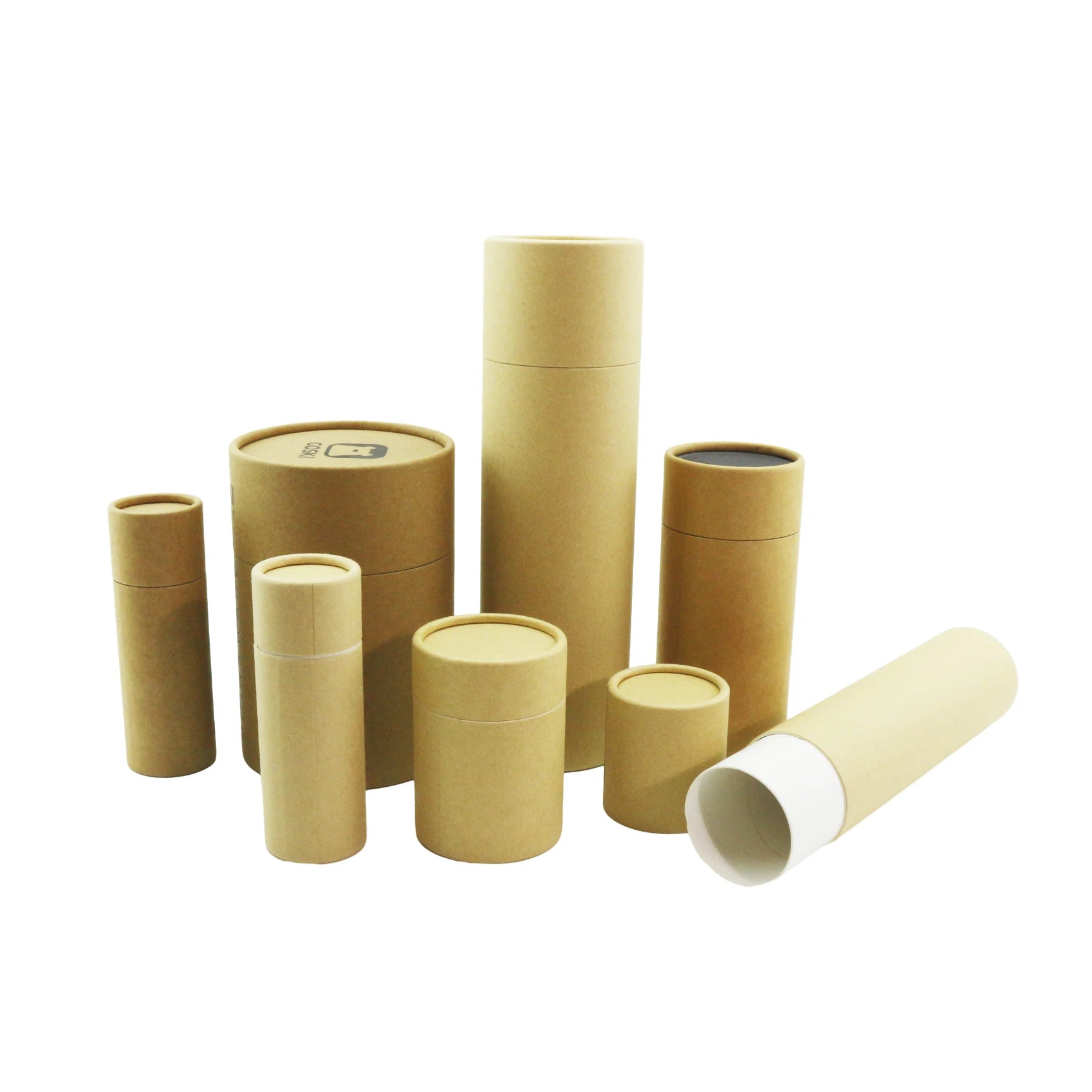 Eco Friendly Biodegradable Custom Round Cylinder Paper Tube Box Packaging for Matcha Tea Food Cookie Packaging - 图片 4