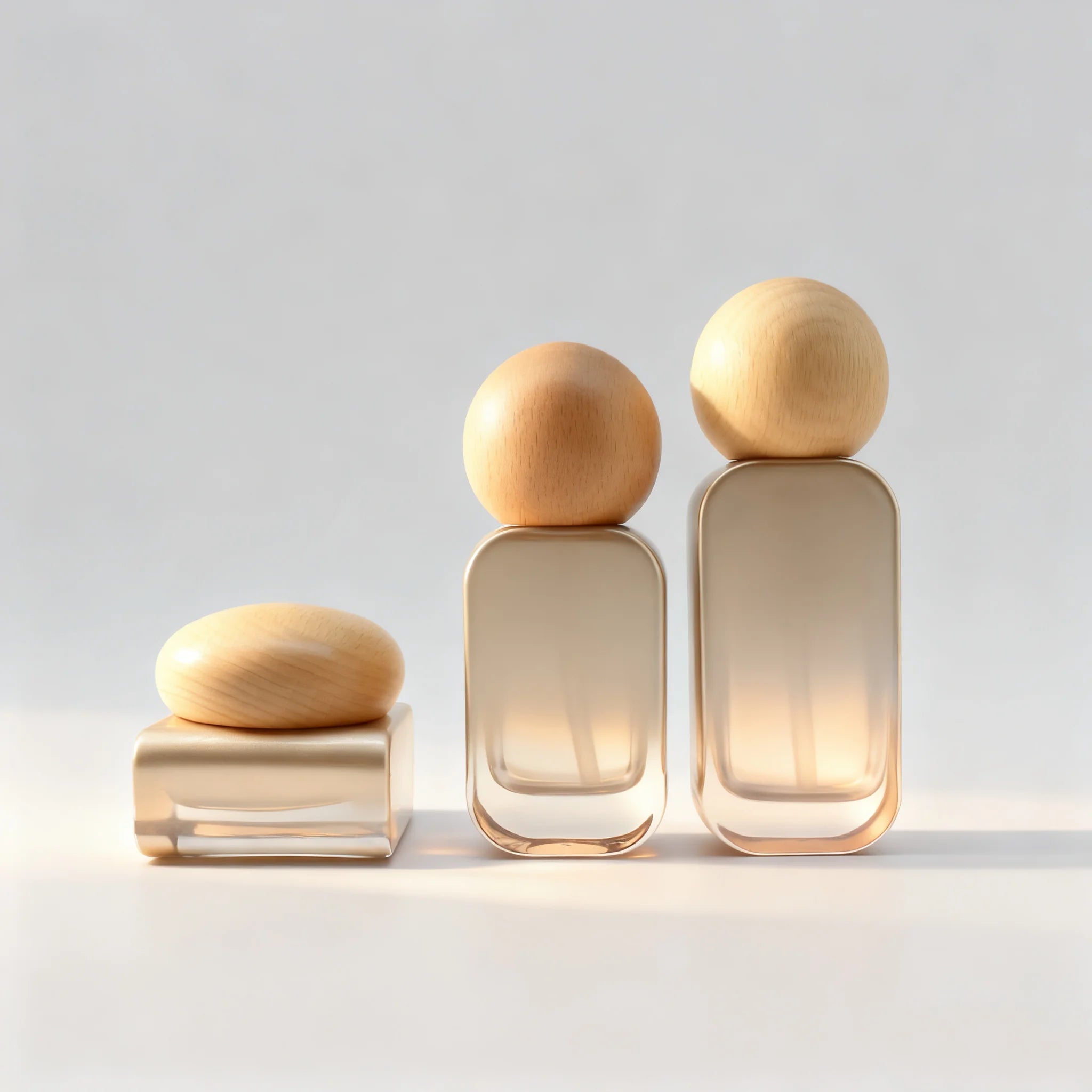 Wholesale Empty Square Cosmetic Glass Bottles and 30g 50g Jars Sets 30ml 50ml 100ml 120ml Skincare Bottles Packaging - 图片 4