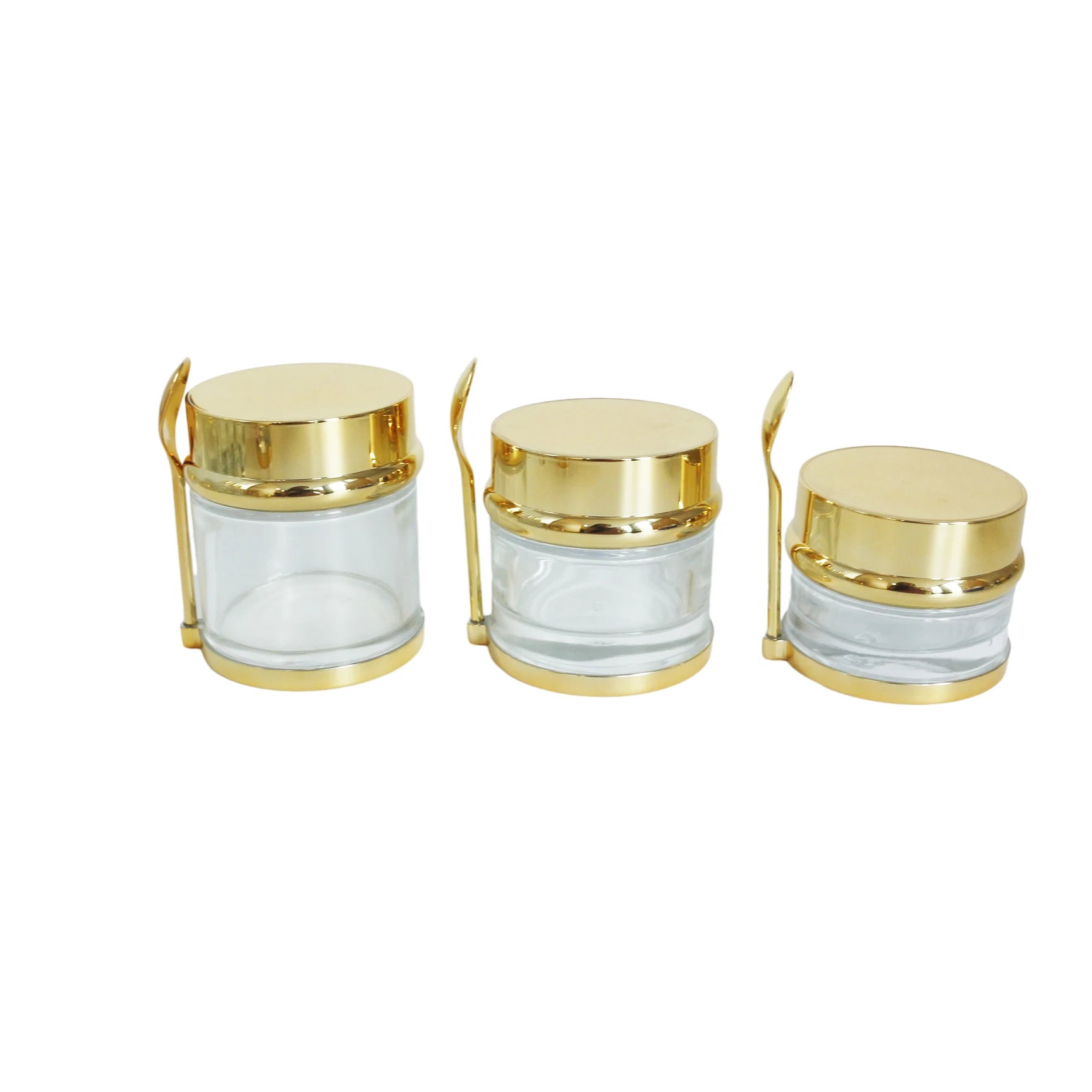30ml 50ml 80ml Wide Mouth Luxury Custom Cosmetic Cream Lip Balm Empty Glass Jar with Lid for Skin Care Packaging - 图片 3