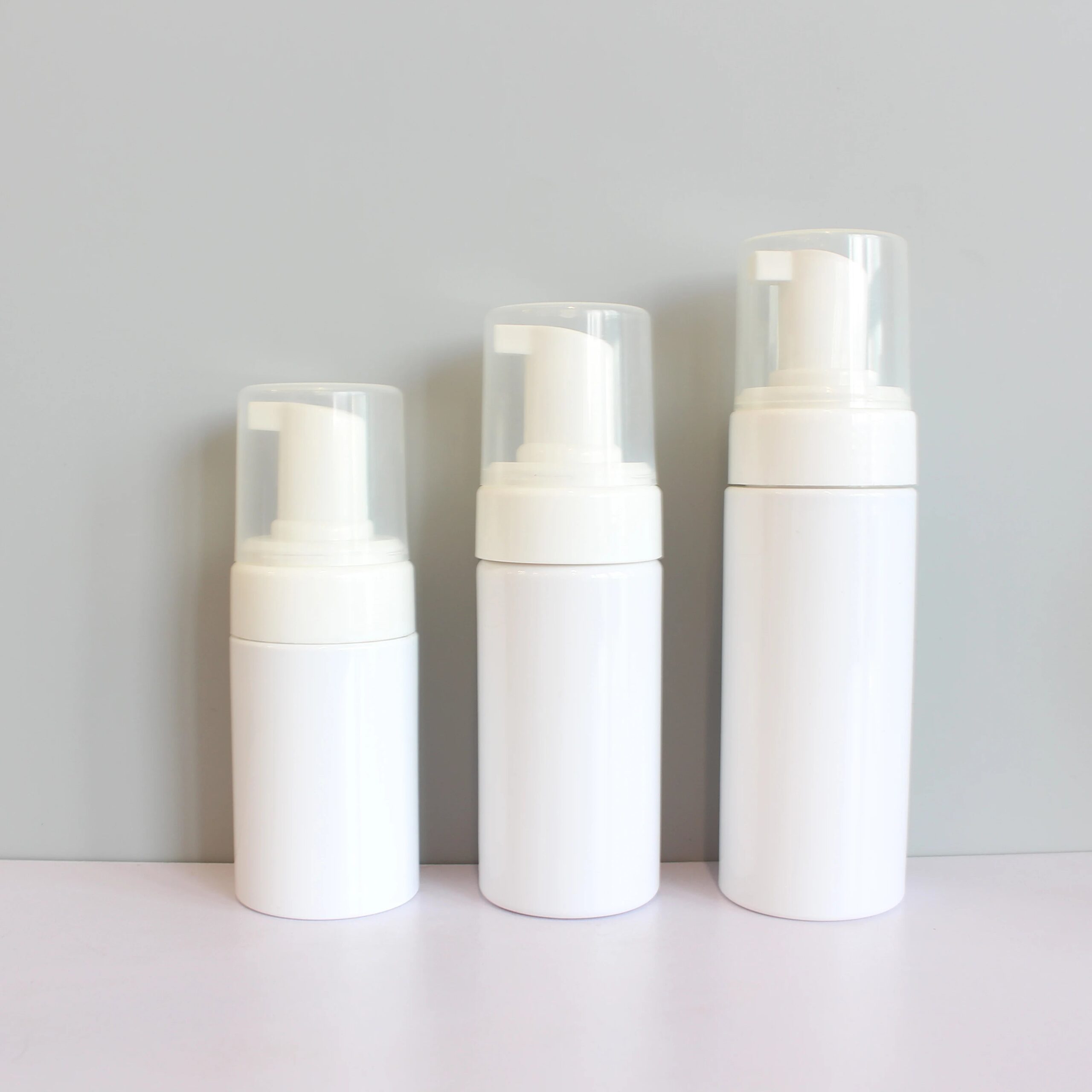 30ml 50ml 60ml 100ml 120ml 150ml 200ml 250ml clear White Stock Empty Foaming Dispenser Pump Bottle Mousse Hand Soap Bottle B8888 - 图片 2