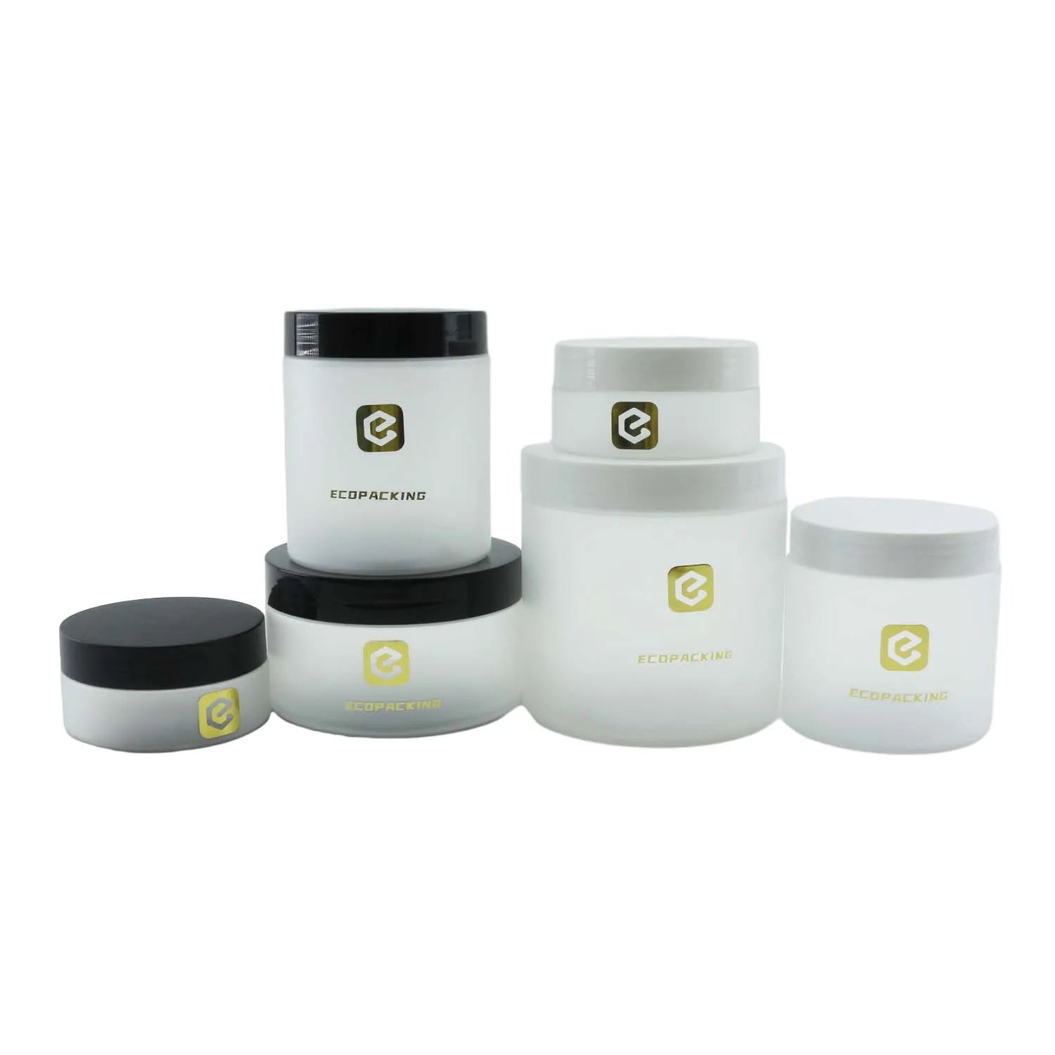 Wholesale Cream Jar 30g 50g 100g 150g 200g 300g 500g 1000g clear Frosted Plastic Jars PET Jar Face Cream Container