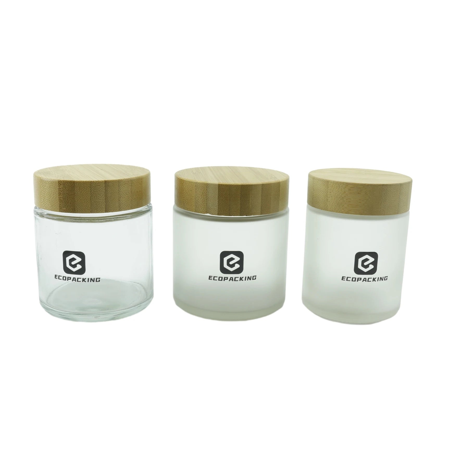 Cosmetic Packaging 110ml 120ml 220ml 300ml 660ml Empty clear Honey Glass Jars with Bamboo Lids - 图片 3