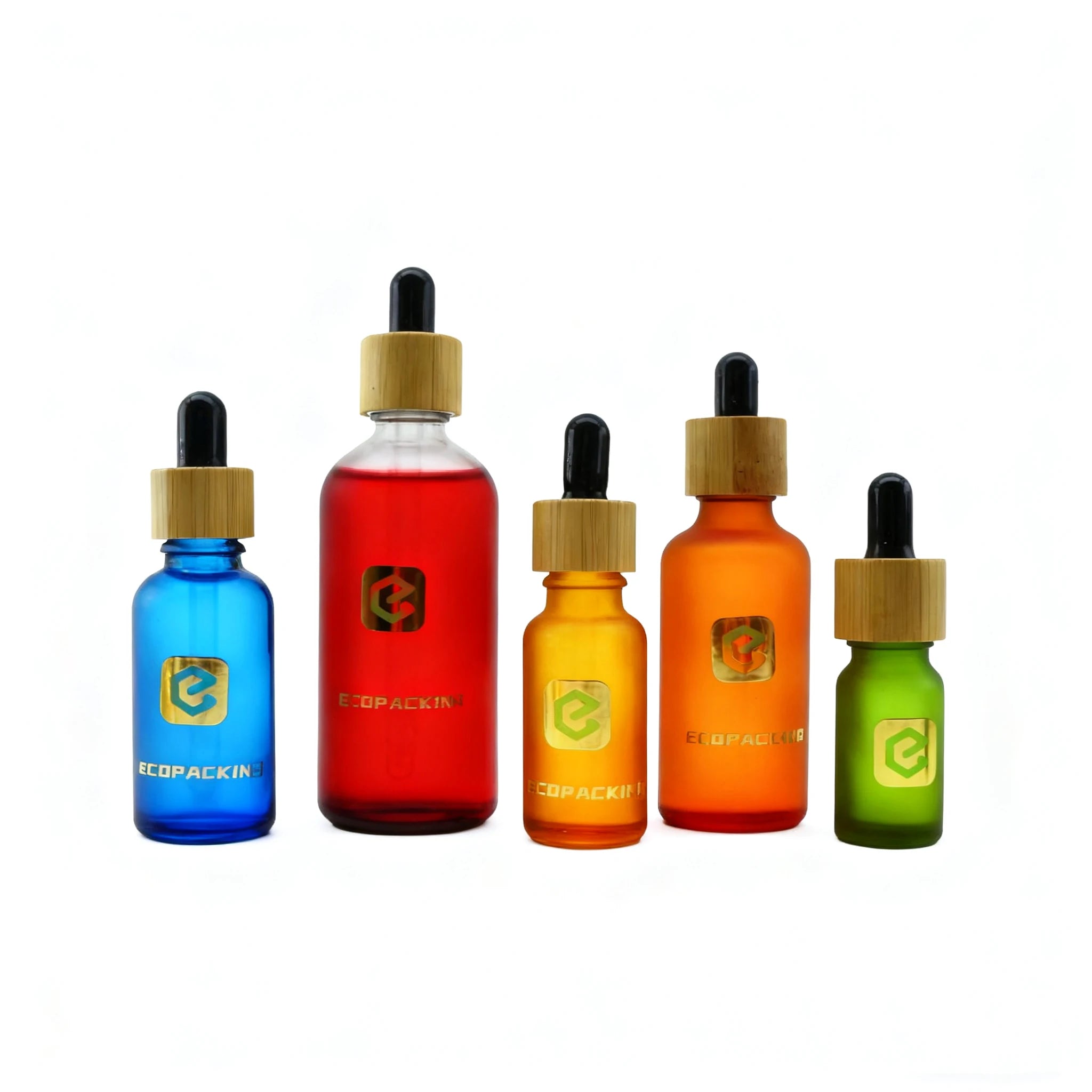 Luxury Custom Color Essential Oil Glass Dropper Bottle Empty Skin Care Serum Cosmetic Glass Dropper Bottle 30ml 50ml 100ml - 图片 4
