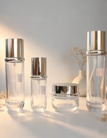 Custom High Grade 120ml 100ml 40ml 50g 30g Empty Glass Bottle and Jar for Cosmetic Beauty Packaging