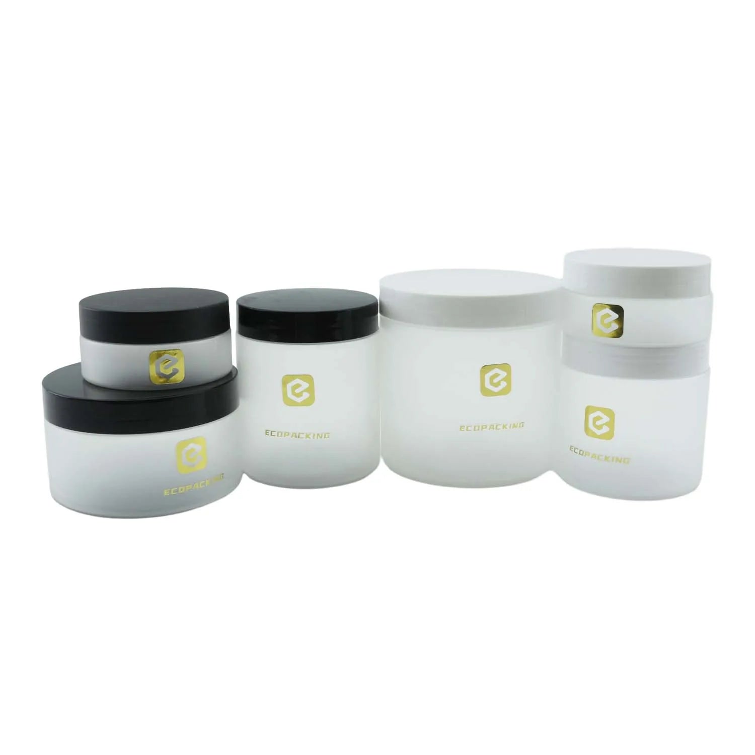Cosmetic Cream Jars 50ml 100ml 200ml 300ml 500ml 1000ml Jar Plastics PET Body Scrub Container