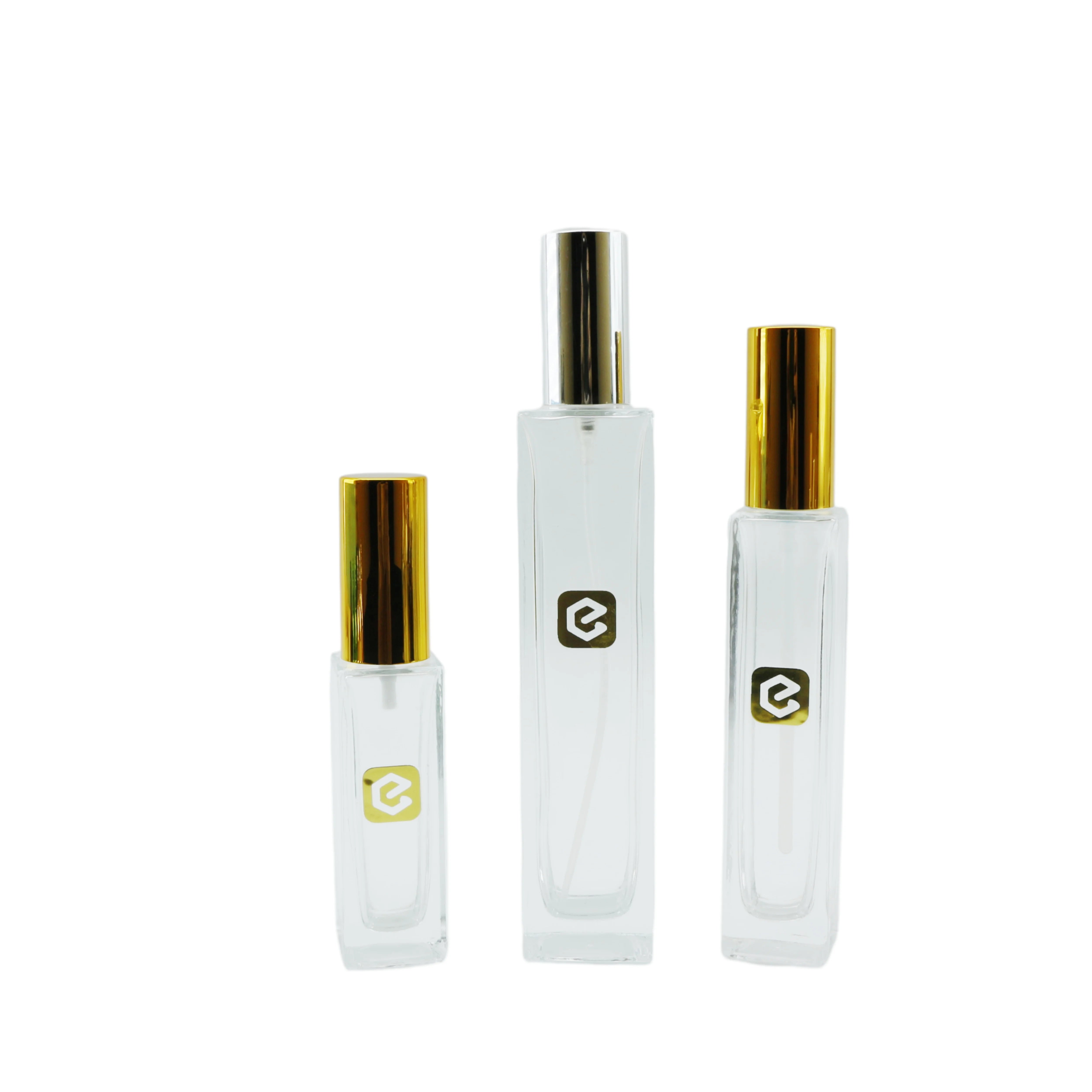 Custom Label Logo Thick Round Clear 30ml Perfume Spray Luxury Empty Glaswoodented Parfum Bottle 50ml 100ml with Box Cosmetic - 图片 4