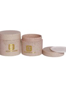 Recyclable Wheat Straw Cosmetic Jar  10g 20g 30g 50g 100g 150g 200g 250g 8oz Hair Cream Jar