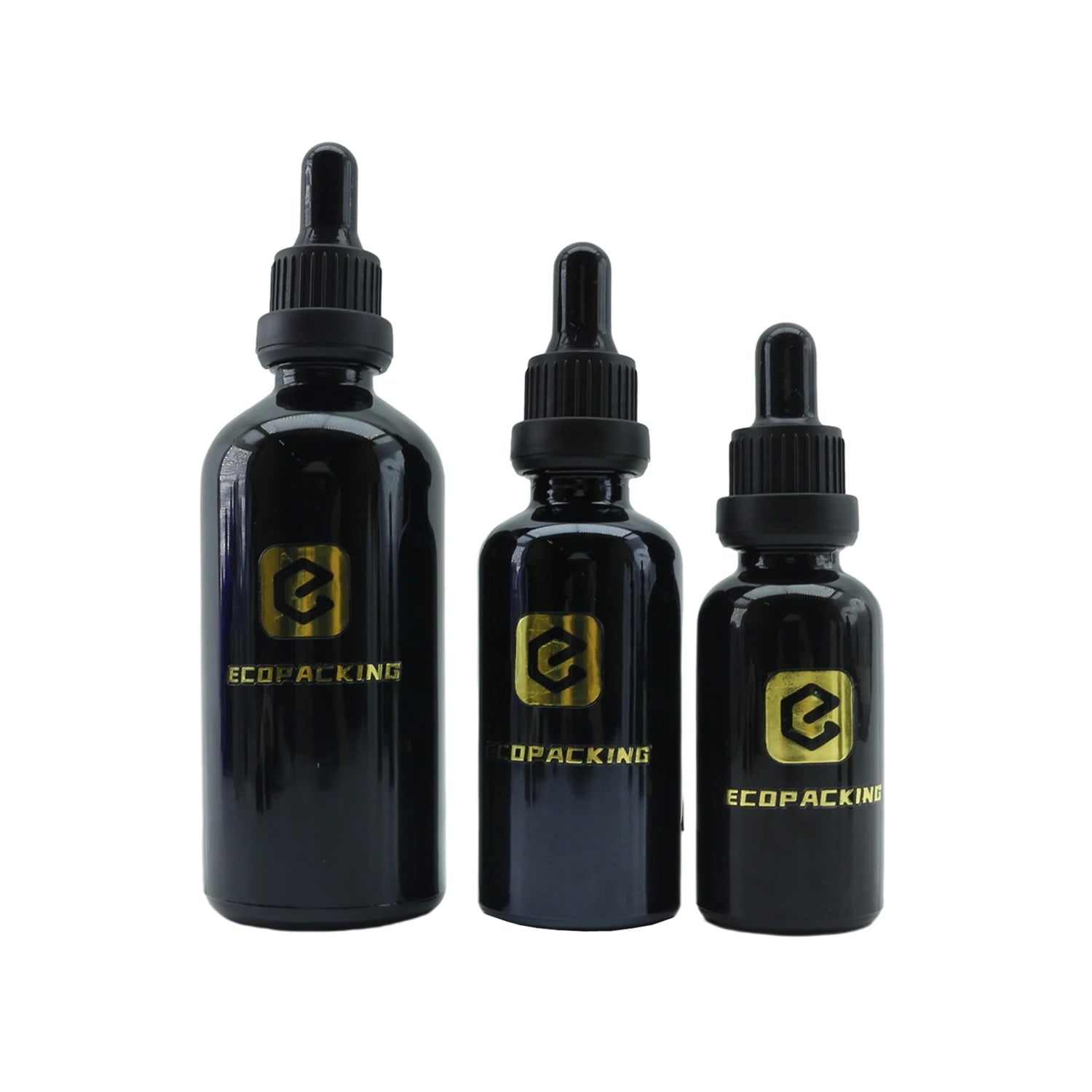 Wholesale Massage Oil Bottle 5ml 10ml 15ml 20ml 30ml 50ml 100ml Black Glass Body Oil Dropper Bottle