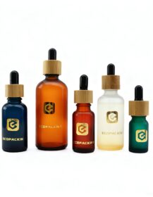Luxury Skin Care Packaging 30ml 50ml 100ml Glass Bottle With Plastic Cap Glass Dropper Bottle for Serum