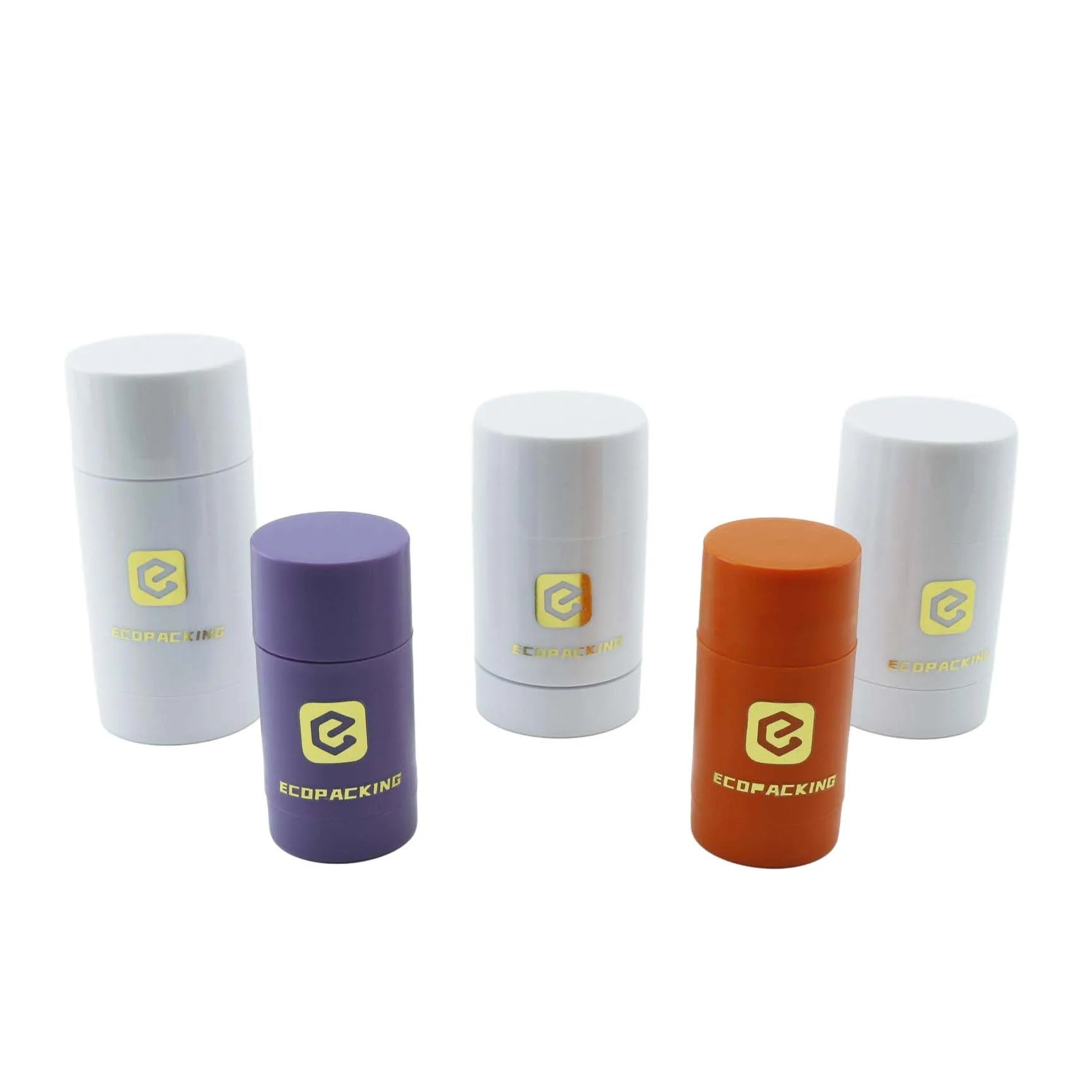 Custom Empty Plastic 15ml 30ml 50ml 75ml Twist up Roll-on Gel Sunscreen Stick Container Tube Plastic Deodorant Packaging