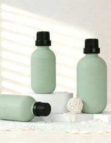 Custom Color Glass Essential Oil Bottles 10ml 30ml 50ml Thick Wall Refillable Bottles for DIY Skincare Essential Oil