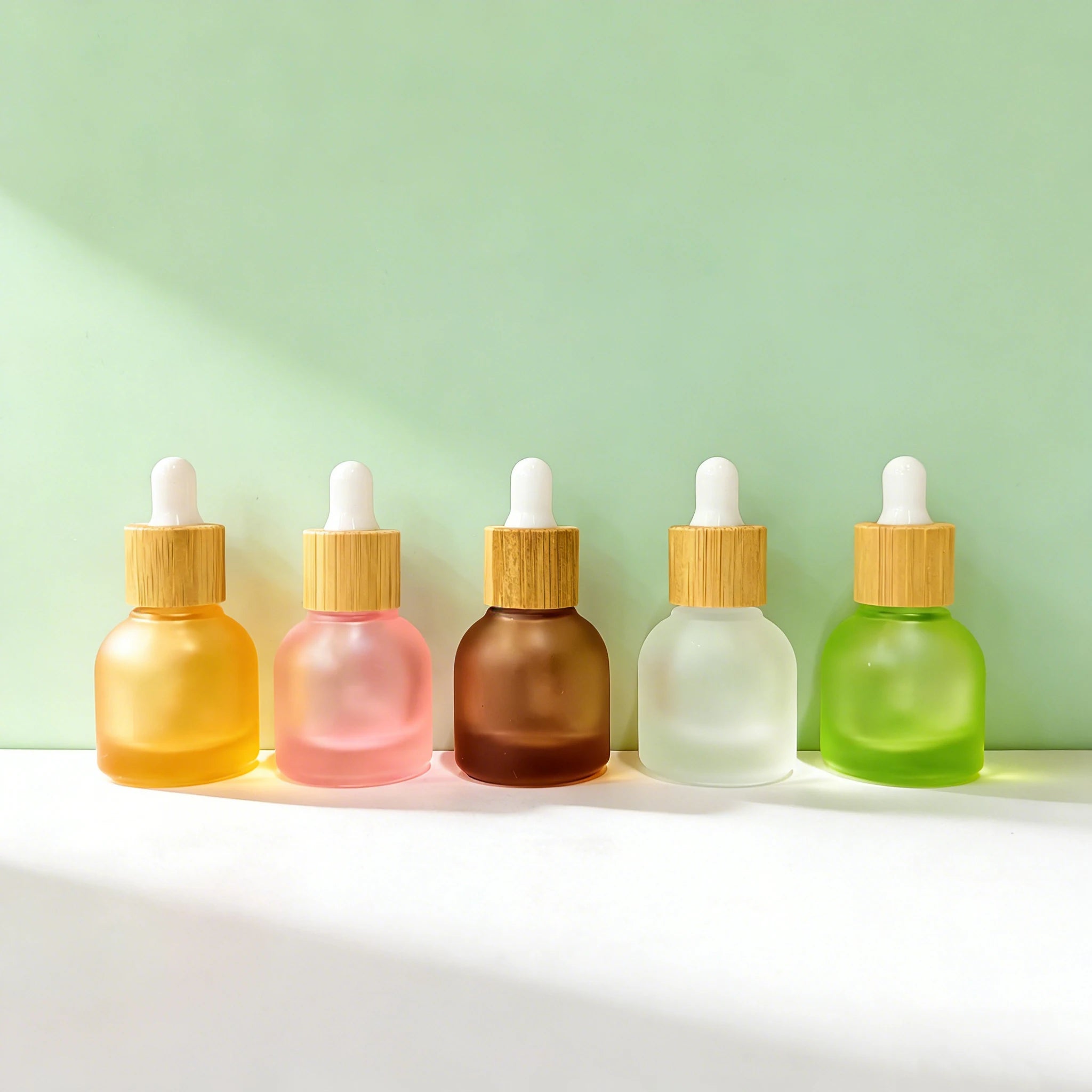 Custom Empty Eye Drop Essential Oil Serum Cosmetic Dropper Glass Bottle Skin Care Packaging - 图片 5