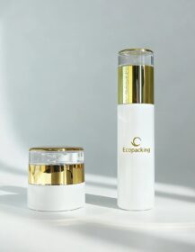 High End Cosmetics Set 15ml 30ml 50ml 100ml Glass Lotion Bottle with Pump Emptyglass Cosmetic Cream Jar