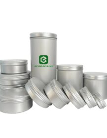 5ml 10ml 15ml 20ml 30ml 50ml 60ml 80ml 100ml 150ml 200ml 250ml 500ml 1000ml Cosmetic Cream Balm Candle Aluminum Tin Jar B888