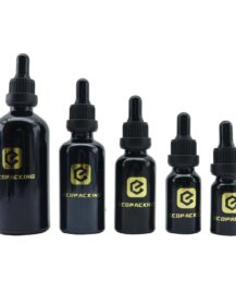 Cosmetic Packaging Fragrance Oil Bottles 5ml 10ml 15ml 20ml 30ml 50ml 100ml Black Dropper Bottle for Oil Hair