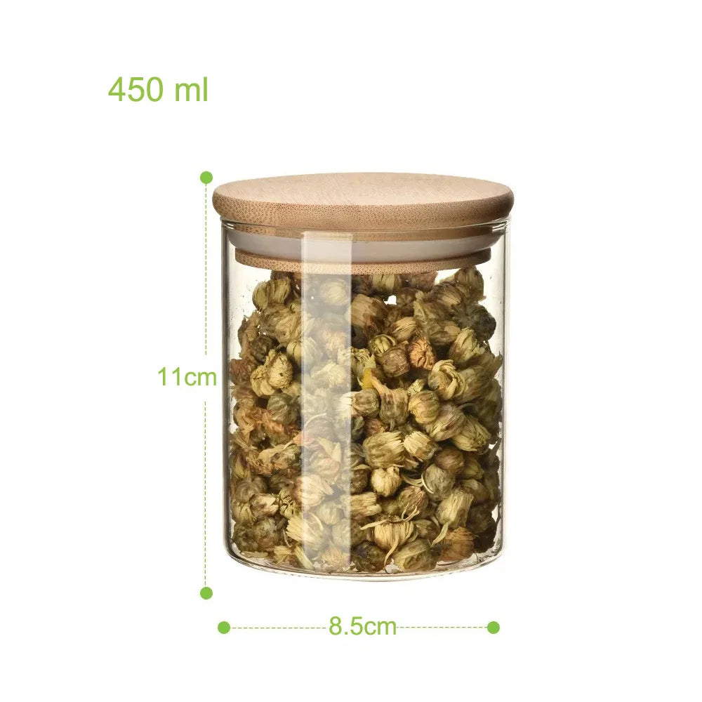 Kitchen Glass Candle Jars With Bamboo Lids Wood Lid Candle Large Glass Jar With Screw Top Lid