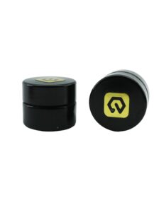 5ml 5g  Black UV Small Mini Dark Violet Eye Cream Glass Jar Concentrate Container
