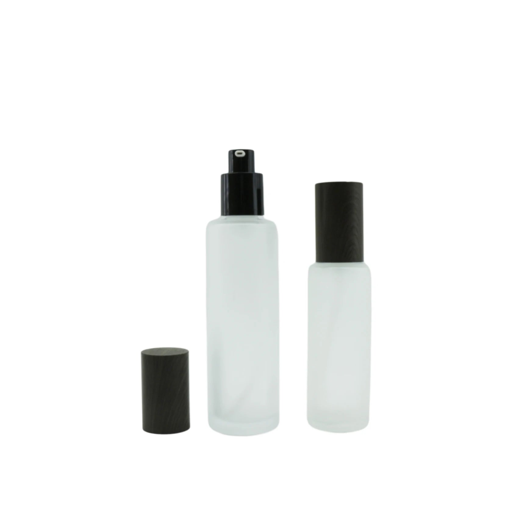 Empty 30g 50g Cream Jar 30ml 50m l 100ml 120ml Glass Pump Bottle Cosmetic Packaging Set - 图片 2