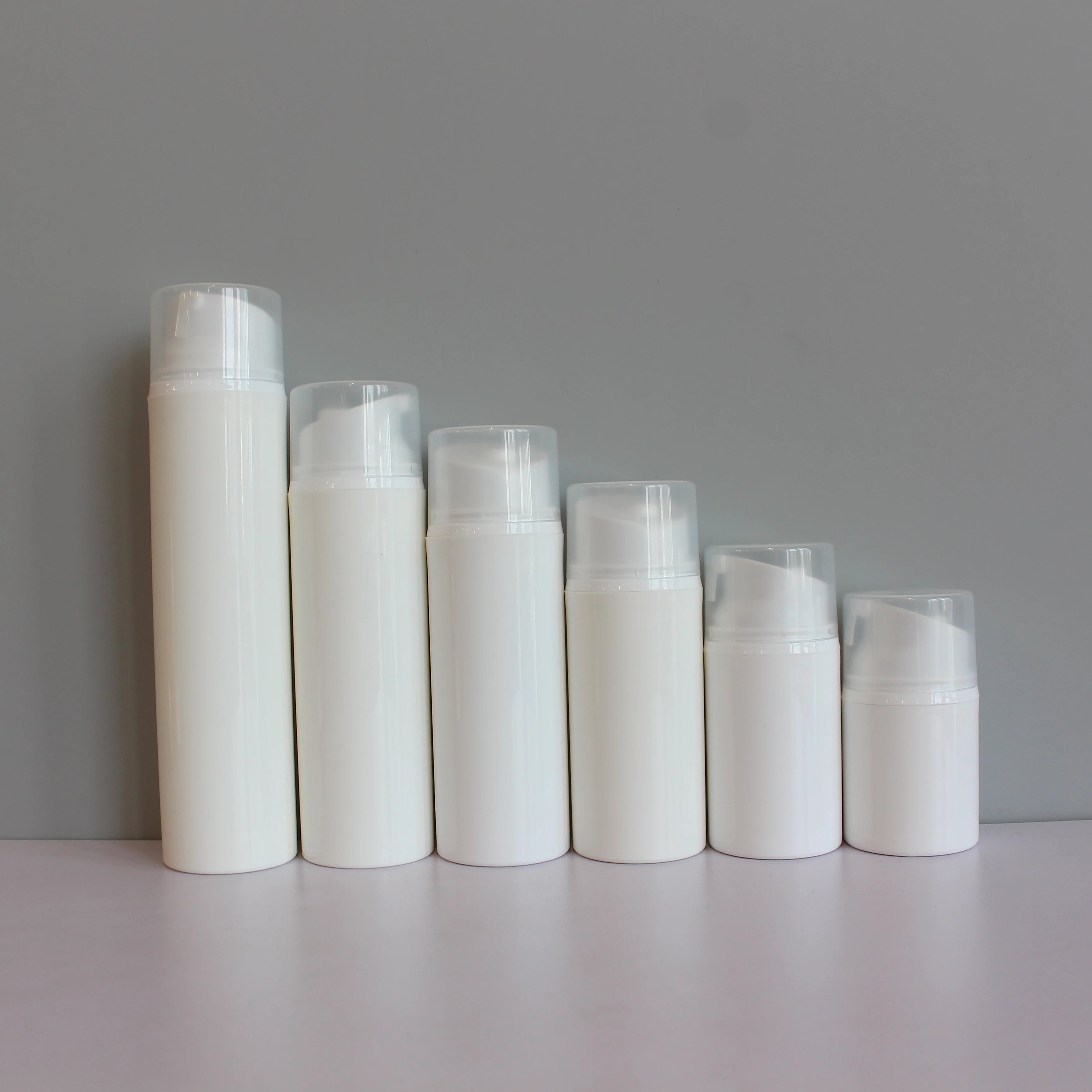 30 ml 50 ml 100 ml 120 ml 150 ml White PP Plastic Airless Pump Bottle Cosmetics Packaging for Lotion Cream Serum - 图片 3