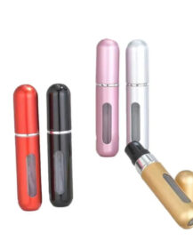 5ml 8ml 10ml Mini Perfume Atomizer Travel Refillable Portable Empty Aluminum Perfume Oil Spray Refill Bottle