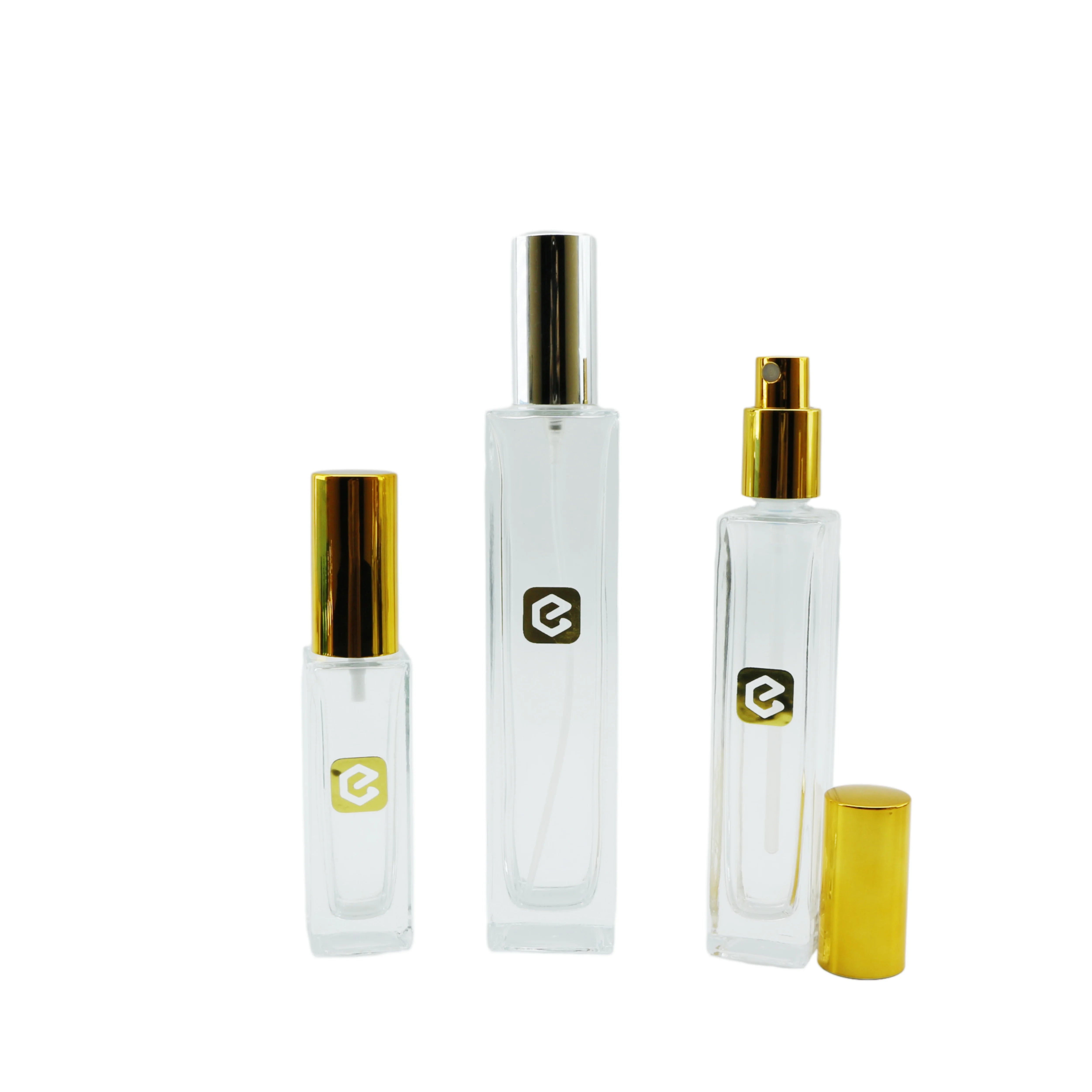 Custom Label Logo Thick Round Clear 30ml Perfume Spray Luxury Empty Glaswoodented Parfum Bottle 50ml 100ml with Box Cosmetic - 图片 5