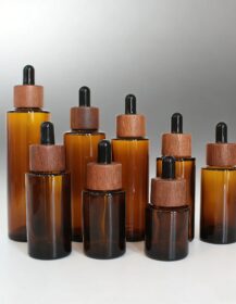 5ml 10ml 15ml 20ml 30ml 50ml 100ml Flat Shoulder Amber Glass Dropper Bottle Essential Oil Bottle