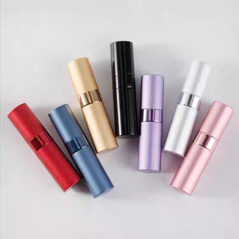 10ml Cross-Border Rotary Perfume Sample Bottle Three-Section Packaging Glass Bottle with Spray Top Perfume Bottling Stock - 图片 3