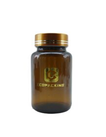 Custom 60ml 120ml 150ml Amber Pill Pharmaceutical Medicine Glass Bottles Tablet Glass Jar